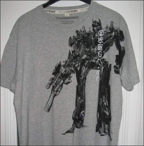 Optimus Prime FCUK shirt