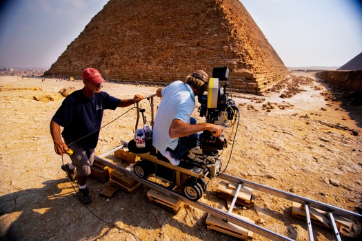 Michael Bay a the the Pyramids of Giza